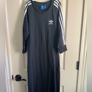 Long Sleeve Maxi Adidas Dress